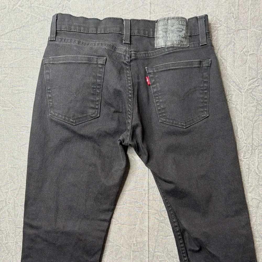 Levi's Jeans Mens 29x32 511 Slim Fit Black Stretch Denim WaterLess